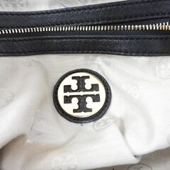 Tory Burch トリーバーチ レザー ハンドバッグ 黒 ☆中古☆の画像