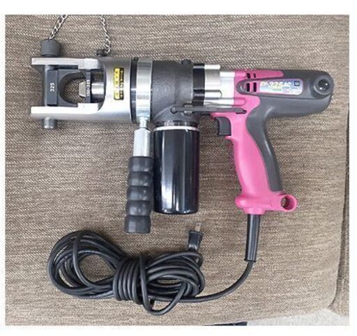 札幌【カクタス 電動油圧式圧着工具 クリンプボーイ】EV-325AC 標準セット 受ダイス3個 二重絶縁モーター 電動工具 電設工具 電気工事 圧着器 北20条店