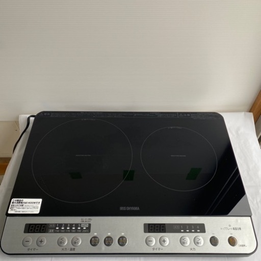 コンロ　IHコンロ IHK-W12-B 2018年製 ブラック　アイリスオーヤマ　家電　北九州　小倉南区