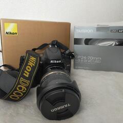 Nikon D600　SP24-70ミリF/2.8Di VC USD　レンズセットの画像