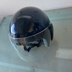 原付バイク用　ヘルメット　ネイビーの画像