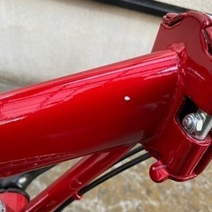 《受け渡し予定者決まりました》《直接お渡し限定》折り畳み自転車 赤 advance アドバンス 20インチ オマケ付きの画像