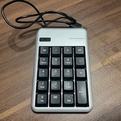 ELECOM エレコム USBハブ付テンキーボード TK-TCM011