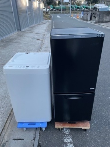 【名古屋市郊外配送無料】　一人暮らし　冷蔵庫洗濯機セットPanasonic\u0026YAMADA