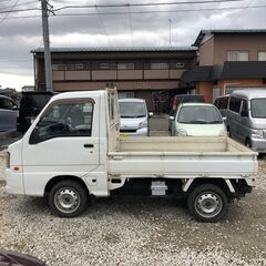 総額13.0万円★車検R5年12月★4WD★エアコンパワステ付軽トラ★スバル サンバートラック 4WD TB(TT2) 21.2万キロ 平成17年式 ホワイトの画像
