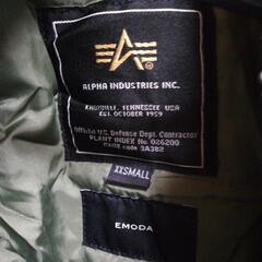 EMODA x ALPHA コラボ MA-1 ブルゾン ジャケット カーキ の画像