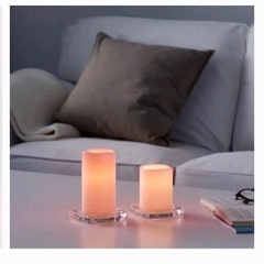 現地引き渡しのみ　IKEA LEDキャンドル　ピンク