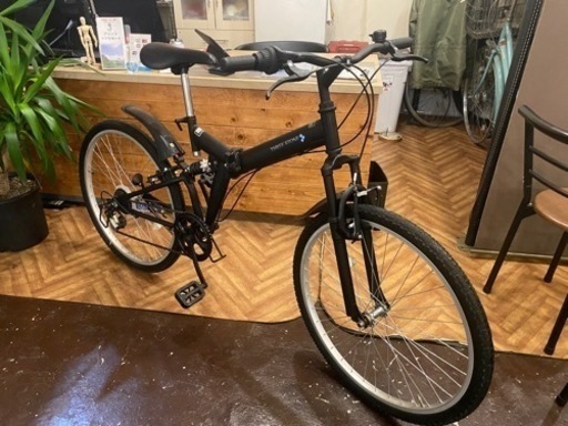 折りたたみMTB 前後サス付き　ブラック