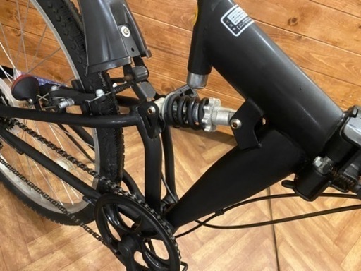 折りたたみMTB 前後サス付き　ブラック