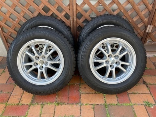＜値下げ＞【手渡希望】195/65R15 スタッドレスタイヤVRX2016年30週製+プリウス純正アルミセット