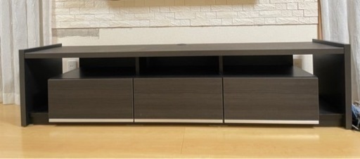 黒木目　テレビボード　幅180cm
