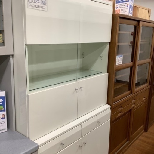 萩原家具 2枚扉カップボード【トレファク 川越店】