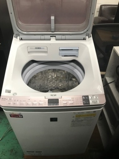 【一部配達無料】SHARP  ES-PX8D-P 2020 8kg 乾燥機能　穴なしサイクロン洗浄