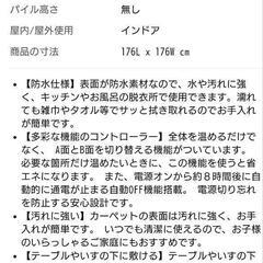 ホットカーペット　フローリング調　2畳の画像