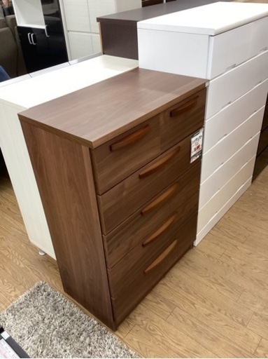 KL-93【新入荷　アウトレット】ハイチェスト　ブラウン