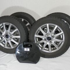 軽自動車用　スタッドレス＋チェーン　アルミ付155/65R13　...