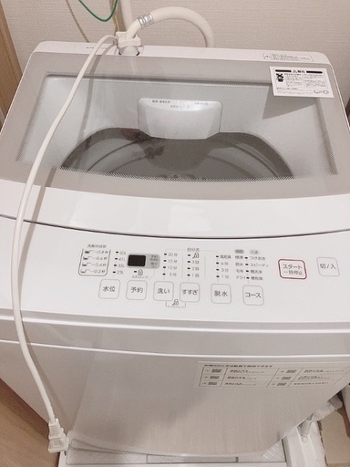 ニトリ　6kg  洗濯機　2022年3月末購入品