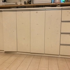 【取引中】【差し上げます】カウンター下収納棚