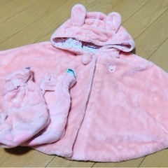 【交渉中】ポンチョとソックスのセット ミキハウス 赤ちゃん キッズ