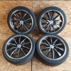 ウェッズレオニス　アルミホイール　タイヤ付き4本セット17×7J...