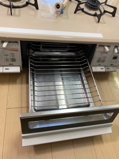 ガスコンロ　都市ガス　リンナイ製　ガスホース付き