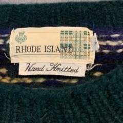 古着　ニットセーター　Lサイズ　Rhode Islandの画像
