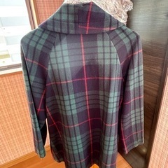取引中/vivienne westwoodコート（緑チェック/サイズ2）の画像