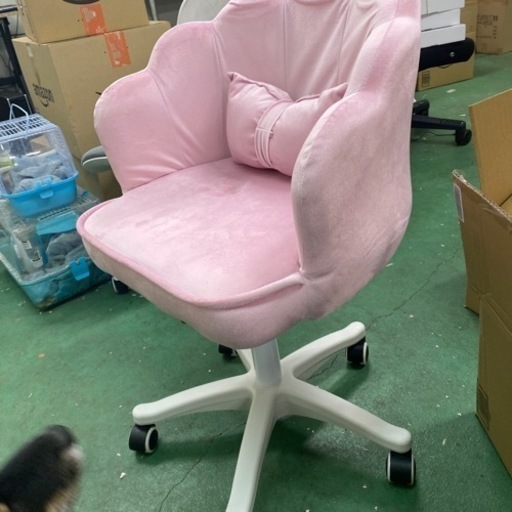 椅子　ピンク　新品同様　訳有り