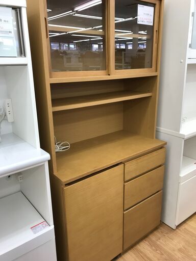 ★ジモティ割あり★ 無印良品 食器棚 しろ H176×W88×D45 クリーニング済み KJ1159