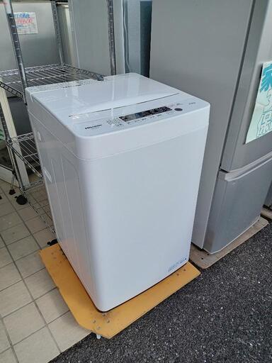 ★【ハイセンス】全自動洗濯機 2020年製 4.5kg[HW-K45E]【3ヶ月保証付★配送に設置込】自社配送時代引き可※現金、クレジット、スマホ決済対応※