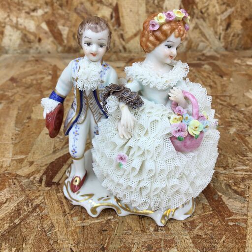 Wa350  　置物　アイリッシュドレスデン　ウエディングチルドレン