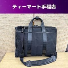 PORTER ビジネスバッグ キャンバス×レザー 鞄 ショルダー...