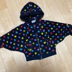 アウター　ジャンバー　モコモコ　手袋付き　80cm