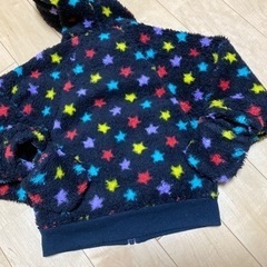 アウター　ジャンバー　モコモコ　手袋付き　80cmの画像