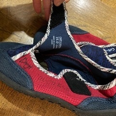 中古　子供用　ウォーターシューズ　19cmの画像