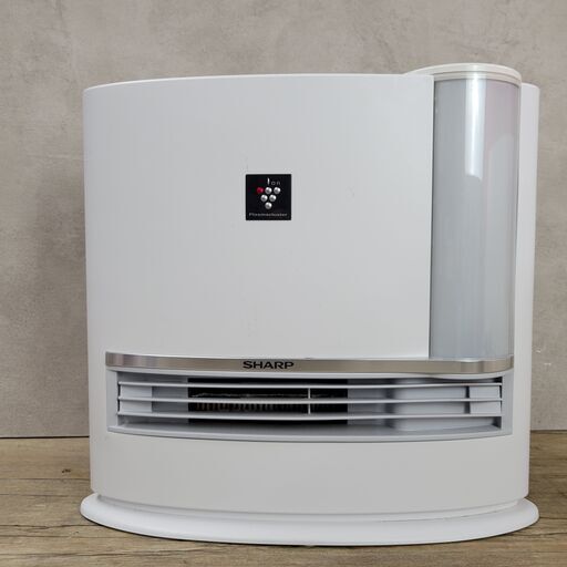 4/5終 SHARP/シャープ 2019年 加湿セラミックファンヒーター HX-J120-W 木造6畳/コンクリ8畳 動作品 菊E