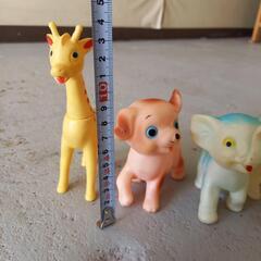 [昭和 レトロ 1960年代]　MADE IN JAPAN　動物ソフビ　4体セットの画像