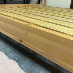 【お取引中】木製シングルベッドの画像