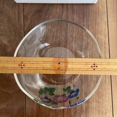 新品紫陽花柄ガラスボウル小北一硝子製