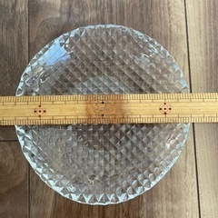 新品ガラス取皿3枚組15㌢北一硝子製