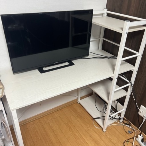 ニトリ　パソコンデスク　ラック　美品　机