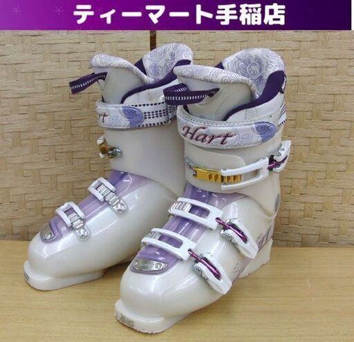 Hart スキーブーツ 25.0cm レディース Innocence Diva 白×紫 アダルト