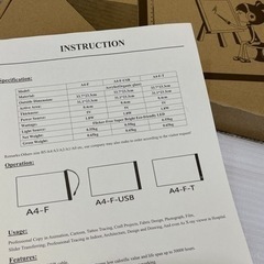 LED A4サイズ 軽量 極薄トレース台の画像