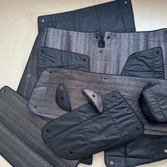 TOYOTAウィッシュ10系サンシェード フルセット車中泊・防寒/断熱対策の画像