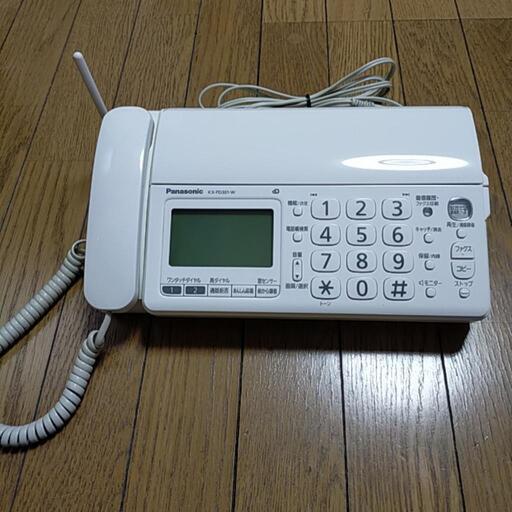 パナソニック　ＦＡＸ　ＫＸ−ＰＤ３０１ＤＬ 美品