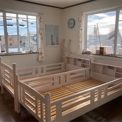 たくさんご連絡ありがとうございました。二段ベッド　枕元ライト付き...
