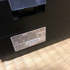 SONY レコードプレーヤー　レコード付きの画像
