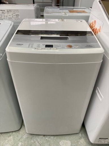 アクア　4.5キロ洗濯機　2018年製　リサイクルショップ宮崎屋　住吉店　22.12.25 y