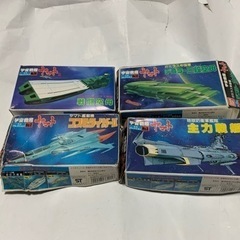 BANDAI宇宙戦艦ヤマト、旧メカコレクション、プラモデル、4個セット