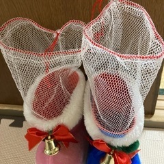 クリスマス　お菓子入れ　長靴　２つセットの画像